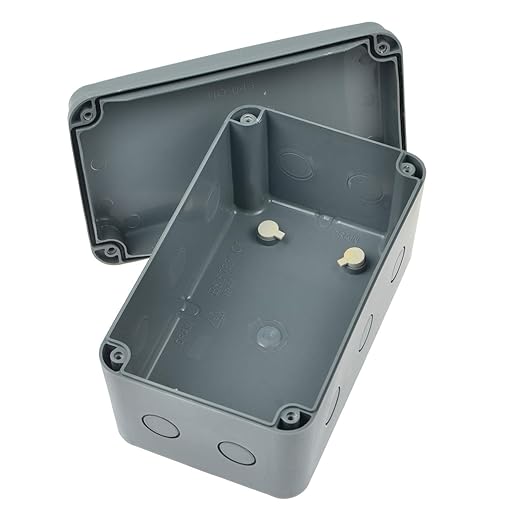 SuperInk Robust Outdoor Electrical Project Box - IP66 Weatherproof PVC/ABS Enclosure for Universal Protection - Size 7 1/8" x 4 1/2 "x 4" inch(181x111x100 mm),1PK