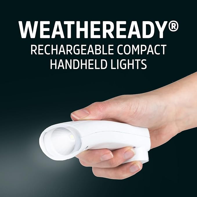 Energizer Auto-On LED Flashlights Rechargeable for Home Power Failure, Plug in LED Flashlight for Power Outage, Night Light, Hurricane Preparedness (Pack of 6)