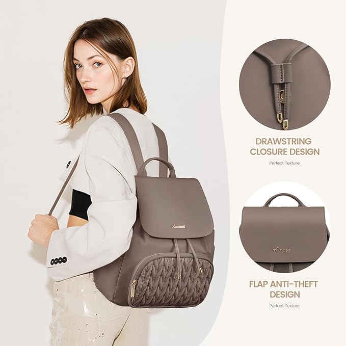 LOVEVOOK Backpack Purse for Women,Small Backpack for Women for Travel Work,Cute Backpack Daypack With Anti-theft Pocket,Fashion Ladies Backpack for Daily College Shopping