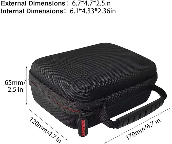 EVA Hard Case with Foam，6.7 x4.7 x2.5 inches Hard Sided Camera/Digital Case EVA shockproof Outdoor case，Suitable for storage of drones, digital products, electronic instruments, etc.
