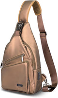 AMJ Crossbody Sling Bag Men Women, Casual Shoulder Backpack, Chest Daypack Satchel for Hiking Travel