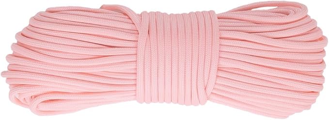 Glow in The Dark Zesty 550lb Paracord – 21 Strand Luminous Parachute Cord for Nighttime Outdoor Utility – 8 Colors and Length Options of 25', 50’, 100’, and 1,000’