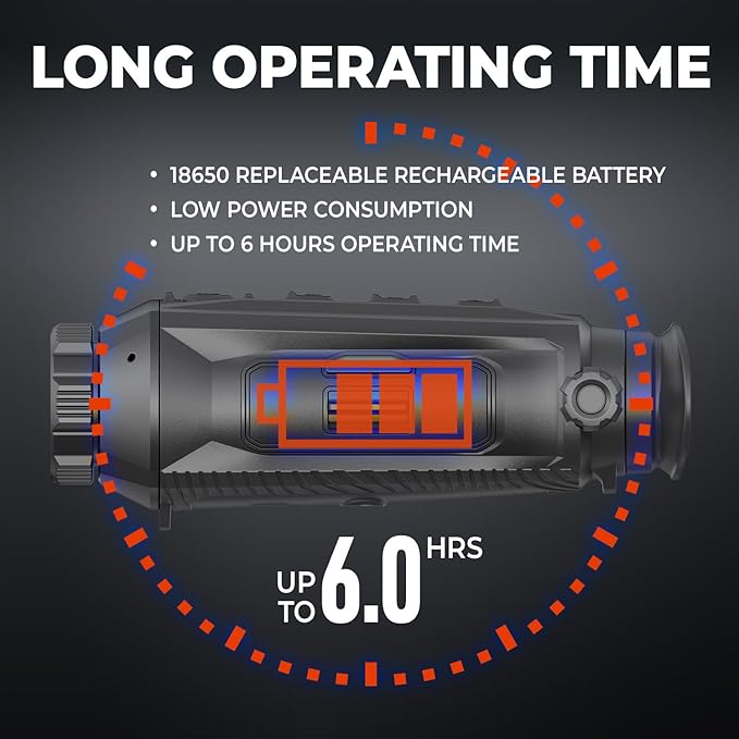 AGM Global Vision Taipan V2 Thermal Imaging monocular for Hunting with Advanced 12μm Sensor, Video Recording, WiFi, IP67 Waterproof