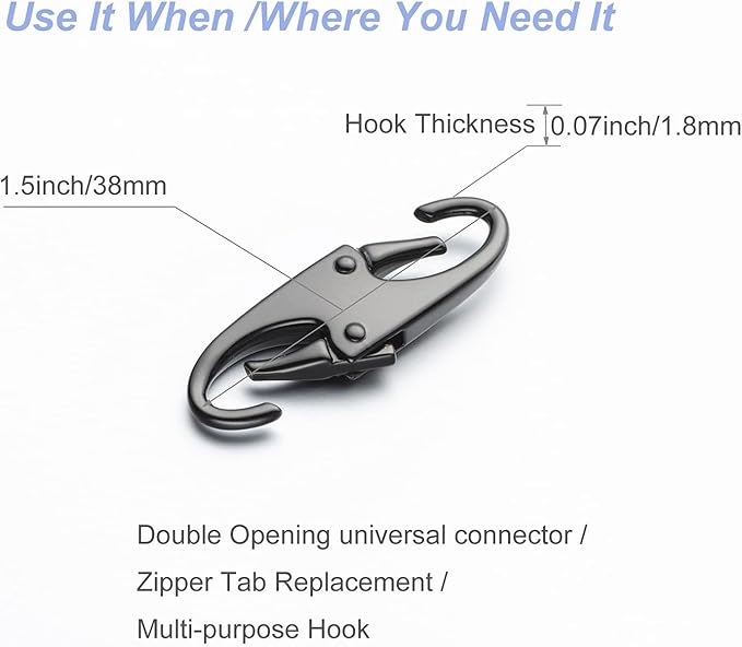 Zpsolution Zipper Clip Theft Detterent - Keep The Zipper Closed - Zipper Pull Replacement