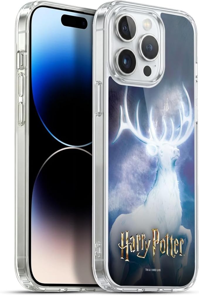 Head Case Designs Officially Licensed Harry Potter Stag Patronus Prisoner of Azkaban II Gel Case [Military Grade Protection] Compatible with Apple iPhone 13 Pro Max and Compatible with MagSafe