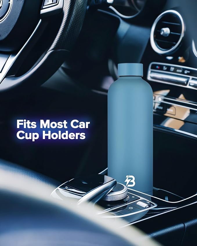 Insulated Water Bottle with Lid, 25 oz Reusable Leak-Proof Metal Stainless Steel Water Bottles for Travel, Sports, Gym, Outdoor (Sky Blue)