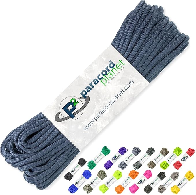 Paracord Planet 100' Hanks Parachute 550 Cord Type III 7 Strand Paracord Top 40 Most Popular Colors