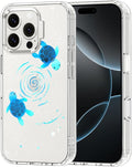 MOSNOVO Case for iPhone 16 Pro, [Buffertech 6.6ft Military-Grade Drop Protection] [Anti Peel Off Tech] Clear TPU Bumper Phone Case Cover Design - Space Turtle
