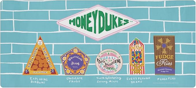 Head Case Designs Officially Licensed Harry Potter Honeydukes Graphics 37.4 x 15.75 x 0.16 inches (900 x 400 mm) - XL Gaming Office Desk PC Keyboard Mouse Mat Pad