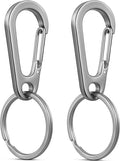 Stainless Steel Carabiner Keychain, Quick Release Heavy Duty Key Clip for Purse, Car, Motorcycle, Key Chain Rings Kit