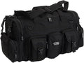 NPUSA Mens Large 22" Inch Black Duffel Duffle Military Molle Tactical Gear Shoulder Strap Travel Bag