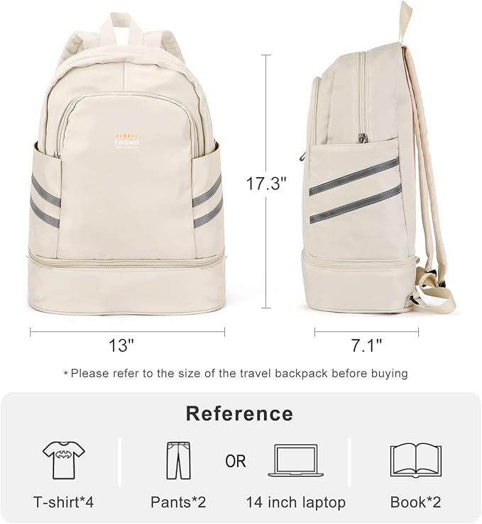 coofay Gym Backpack For Women Waterproof Backpack With Shoe Compartment Lightweight Travel Backpack Sports Backpacks Large Gym Bag