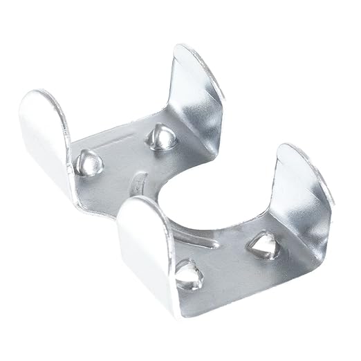 Rope & Cord Metal Clips for Rope, Cord, String – Heavy Duty Zinc Plated Double Rope Clamps – 1-Inch (5 Pack)