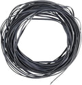 GORGECRAFT 30m*5mm Rattan Weaving Wicker Outdoor Wicker Repair Kit Dark Gray Synthetic Rattan Roll Flat Cord Webbing Basket Weave Patio Chair Sofas Repair Supplies for Lawn Furniture Garden