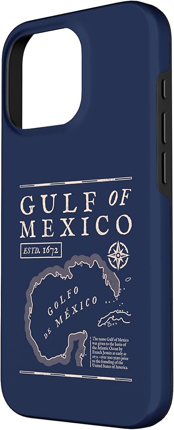 Gulf of Mexico 1672 Historic Map Case for iPhone 16 Pro