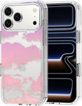 MOSNOVO for iPhone 17 Pro Max Case, Shockproof Military-Grade Protection 6.6ft Drop Tested, Camera Control, Clear Phone Case for iPhone 17 Pro Max, Sunset Glow Design