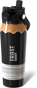 Frost Buddy 24oz Insulated Water Bottle with Straw & Chug Lid | Leak-Proof Stainless Steel | 24-Hours Cold | Sweat-Proof, Cup Holder Friendly | Ideal for Gym, Travel, Sports & Everyday Hydration
