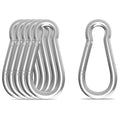 Carabiner, Heavy Duty Galvanized Steel Spring Snap Hook Carabiner Clips with 1350LBS Holding Capacity, Ideal for Outdoor, Hammock, Swing and Travel (M14 5.5Inch, 6PCS)
