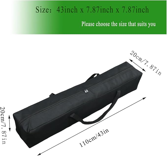 Heavy Duty Sport Duffel Bag - XL Multi-Scene Storage Organizer for Canopy Tents, Grill Tools, Hammock,Blankets,Roof Top Tents & Camping Cots with MOLLE System (43''(L) x7.87''(W) x7.87''(H))