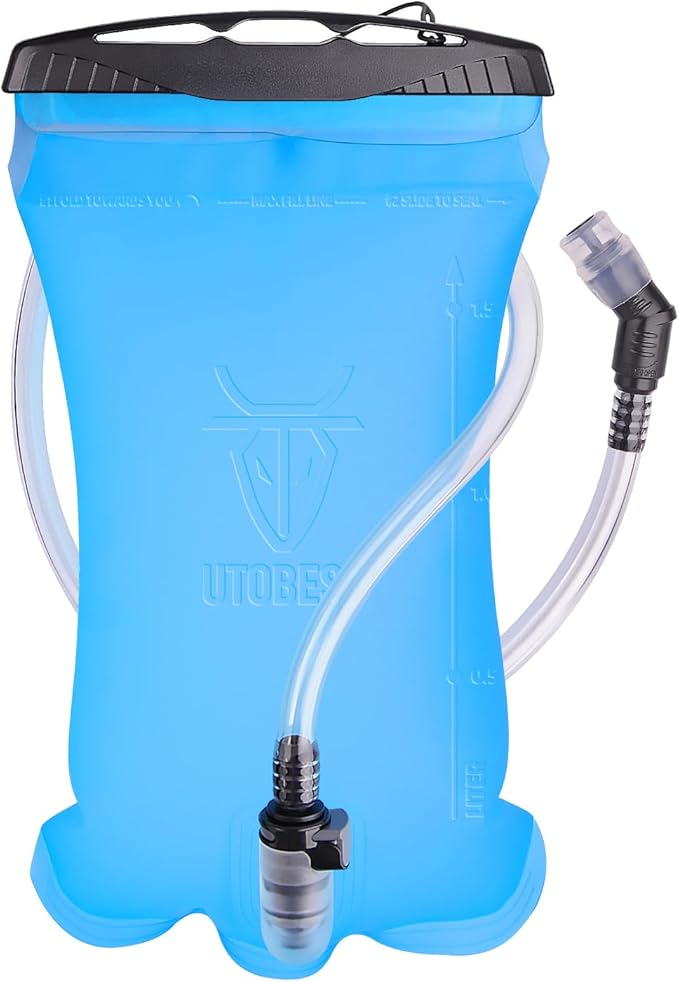 UTOBEST Hydration Bladder, 1.5L TPU Water Bladder BPA Free, Wide Opening, Leak-Proof, Water Reservoir for Hiking Backpack Cycling Camping Running