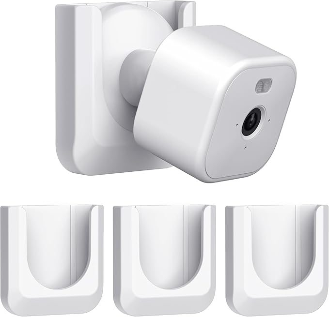 Blink Mini 2 No Drill Wall Mount Bracket for Blink Mini 2/Blink Outdoor 4/Blink Indoor Camera,No Screw Adhesive Blink Camera Mount for Blink Indoor Outdoor Camera 3Pack (Camera Not Included),White