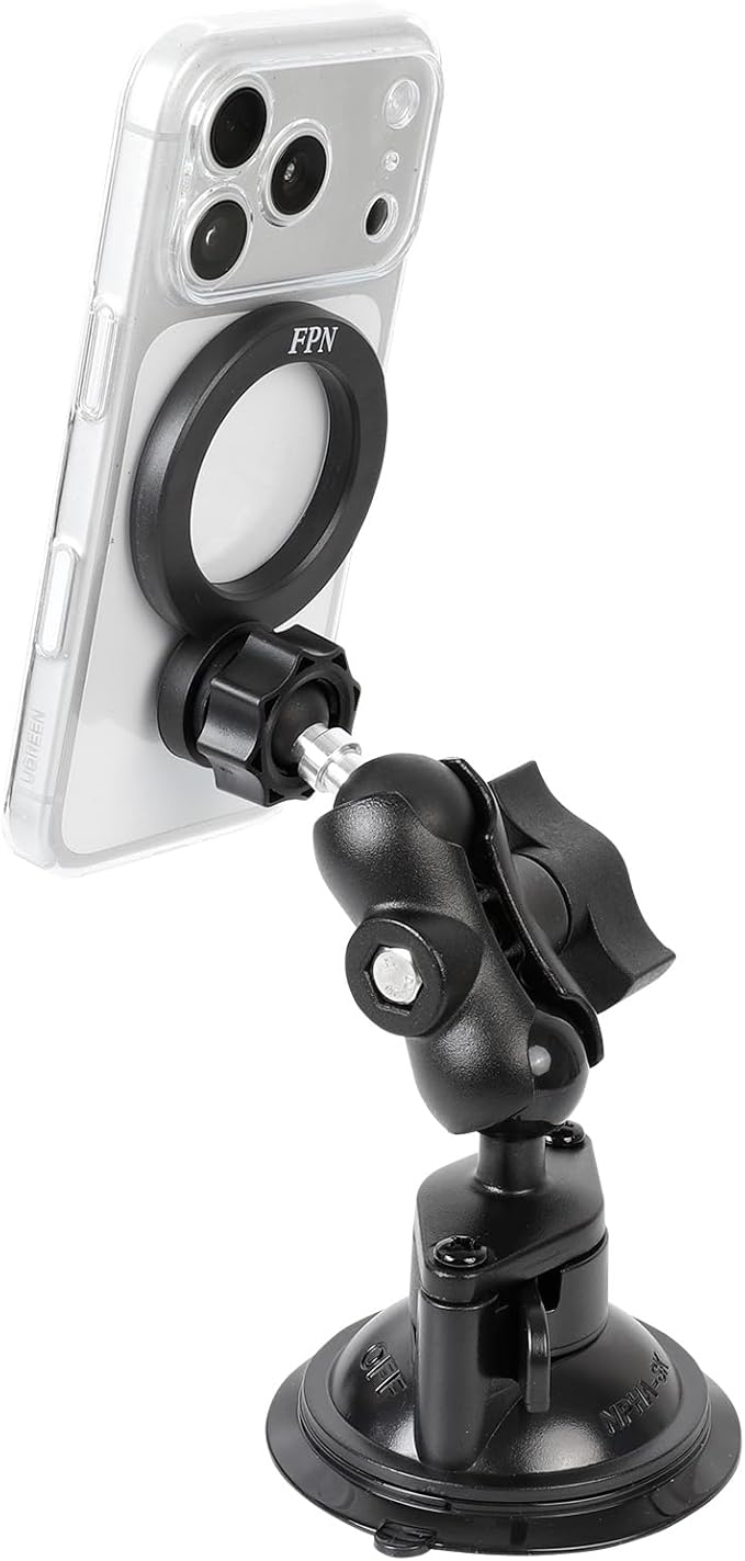 1" to 17mm (0.67") Ball Adapter, Compatible with RAM Mounts B Size Double Socket Arm, Suitable for Garmin GPS Mount and 17mm Swivel Ball Mounting Phone Holders