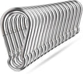 Spring Snap Hooks, 304 Stainless Steel Metal Clip Heavy Duty Rope Connector Small Snap Clamp Key Chain Link Buckle for Hammock Swing Set Outdoor Travel Camping Fishing Hiking