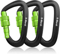 B-Mardi Carabiner Clips Heavy Duty 12kN (2697 lbs)-Lightweight Locking Carabiners for Camping, Hiking, Hammock, Dog Leash Harness, Outdoor and Gym etc, Keychains& Utility