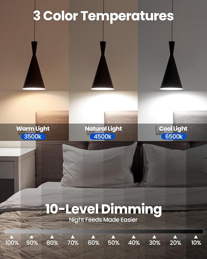 KINDEEP Rechargeable Light Bulbs with Remote, E26 Battery Operated LED Bulb: 2000mAh Dimmable Wireless Backup Light Bulbs with 15 Colors & 3 Timer for Non-Hardwired Lamps Wall Sconce, 4 Pack
