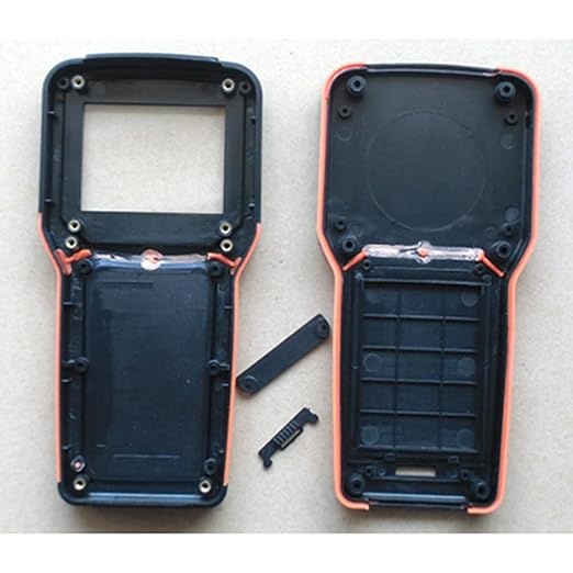 ABS Junction Box 204mmx100mmx35mm Portable Handheld Instrument Case Boxes Waterproof Dustproof Outdoor Project Box Cable Connection Protective Enclosure Black Orange