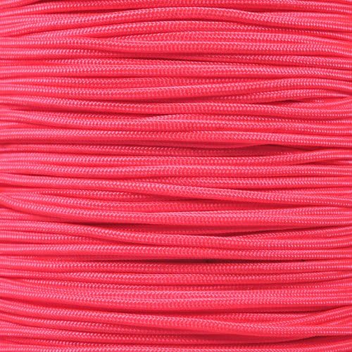 Paracord Planet 275lb Paracord – 3/32 Inch (2.38 mm) Nylon Crafting Cord with 5 Strand Inner Core – Neon Pink (50 ft)