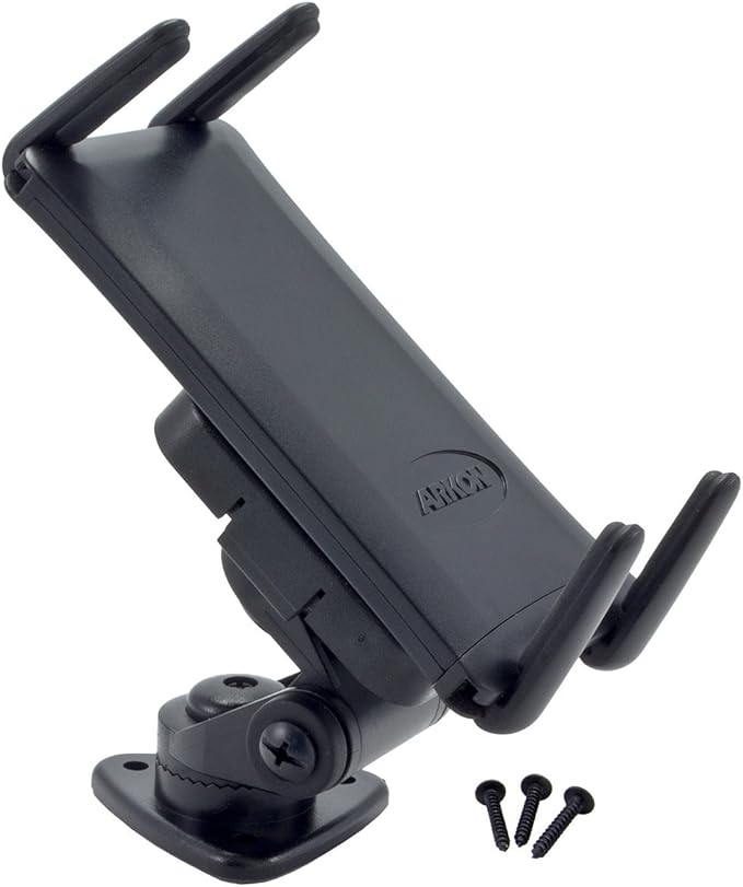 ARKON Mounts Adhesive Phone and Tablet Car and Truck Mount | Universal Phone Holder | Adhesive or Drill Mount | Compatible with iPhone, Galaxy, Note, Pixel, and more