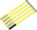 MECCANIXITY 5Pcs Reusable Battery Tie Down Straps,0.8x16" Yellow Nylon Multipurpose Battery Hold Down Adjustable Cinch Strap Hook Loop Fastening Tie for Quadcopters FPV RC Drone Boat Car