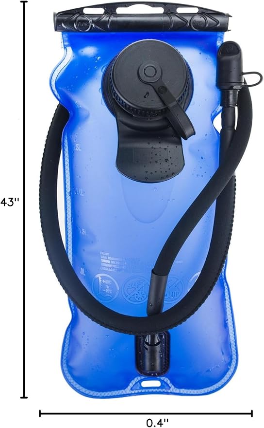 WACOOL 3L 3Liter 100oz BPA Free EVA Hydration Pack Bladder, Leak-Proof Water Reservoir