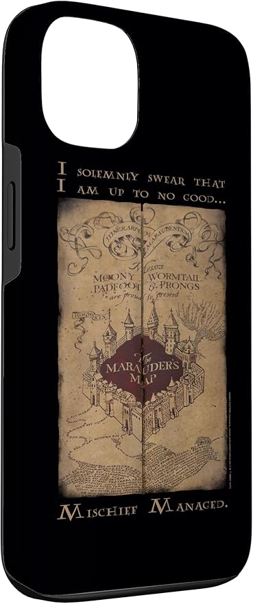 iPhone 13 Harry Potter Marauder's Map Words Case