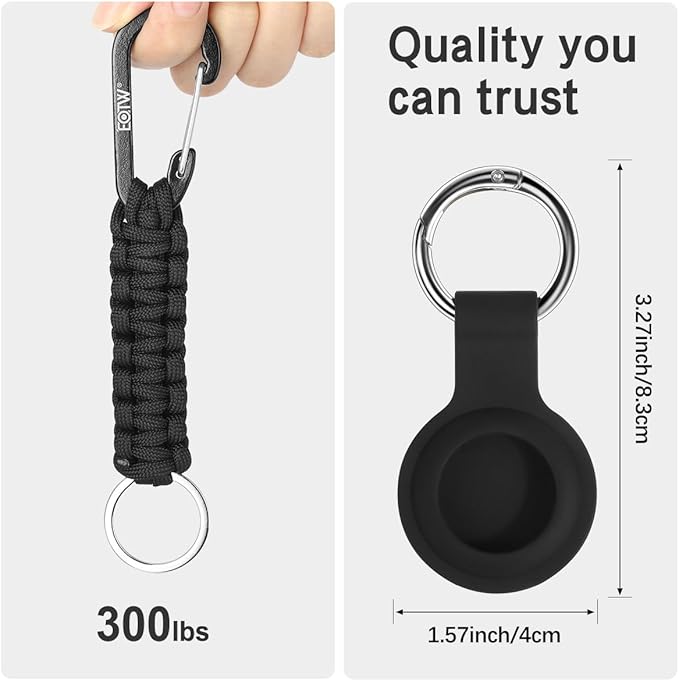 EOTW Paracord Keychain for Men Women Paracord Carabiner Backpack Keychain with Aluminum Clip for Camping Hiking Outdoor Gear