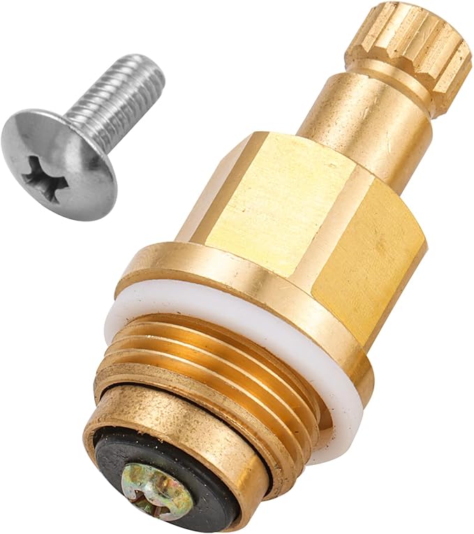 PK1100 Stem Assy, Premium Brass Globe Valve Faucet Stem Compatible with Arrowhead Hose Bibs, Boiler Drains & Sill Faucets