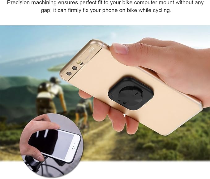 Cycling Phone Mount Adhesive Universal Bike Computer Sticker for Edge Smartphones No Slip Handlebar Accessory for Outdoor Rides