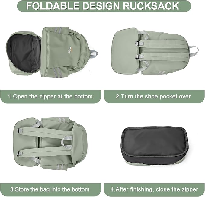 coofay Gym Backpack For Women Waterproof Backpack With Shoe Compartment Lightweight Travel Backpack Sports Backpacks Large Gym Bag