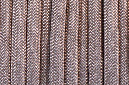 BORED? PARACORD! 550 lb Paracord – Ideal for Crafting, DIY Projects, Camping, Military & Active Outdoors – 300+ Colors – Tactical Parachute Cord Type III – Strong - Tan 50 Feet