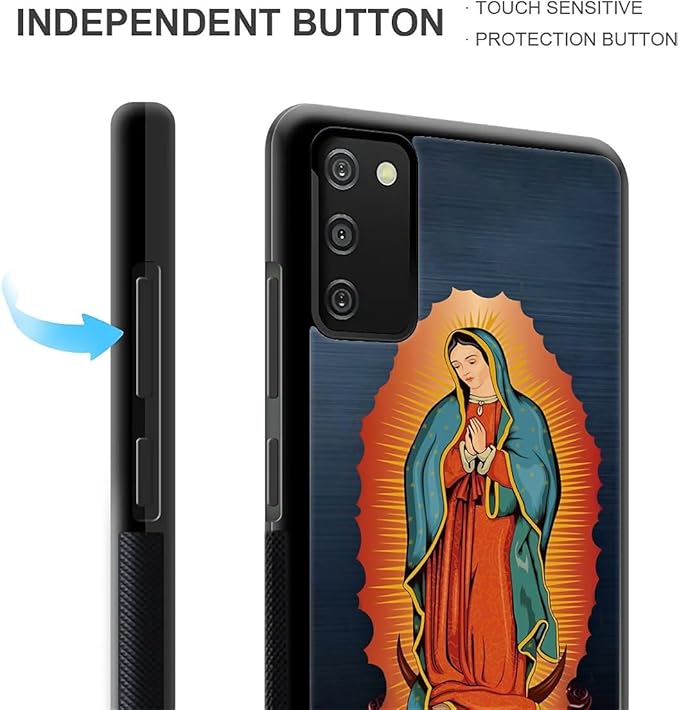 for Samsung Galaxy S20 FE Case, Red Virgen Guadalupe Pattern Graphic Design Girl Boy Soft Silicone Hard Acrylic Shock Protection for Samsung Galaxy S20 FE