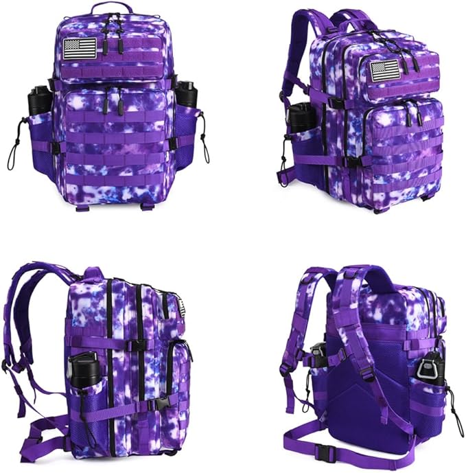 45L Tactical Backpack for Men Women, Military Assault Pack with MOLLE, Large 3 Day Bug Out Bag for Hiking Camping