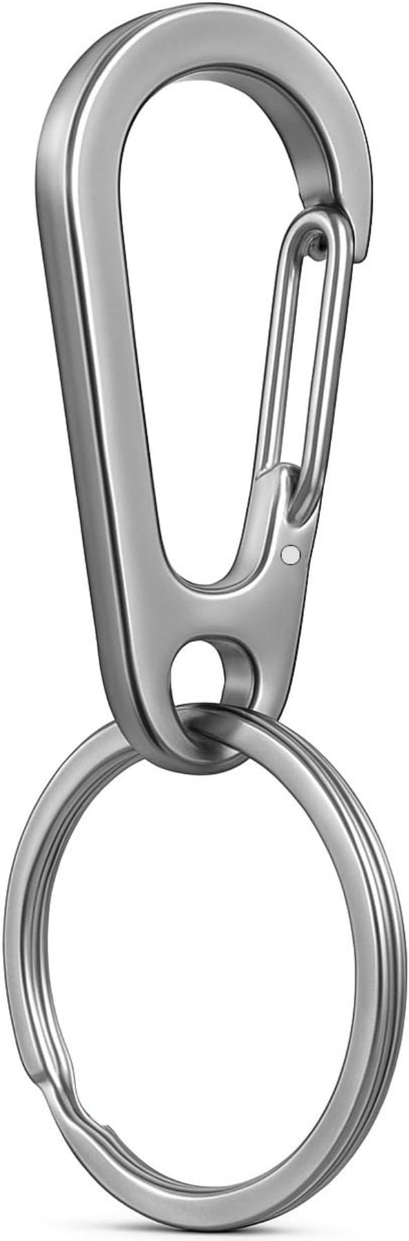 Stainless Steel Carabiner Keychain, Quick Release Heavy Duty Key Clip for Purse, Car, Motorcycle, Key Chain Rings Kit