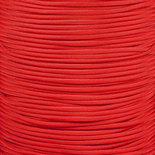 Paracord Planet | Type II Commercial Grade 425 Paracord – 425 LB Tensile Strength W/ 3mm Diameter (Imperial Red, 25 FT)