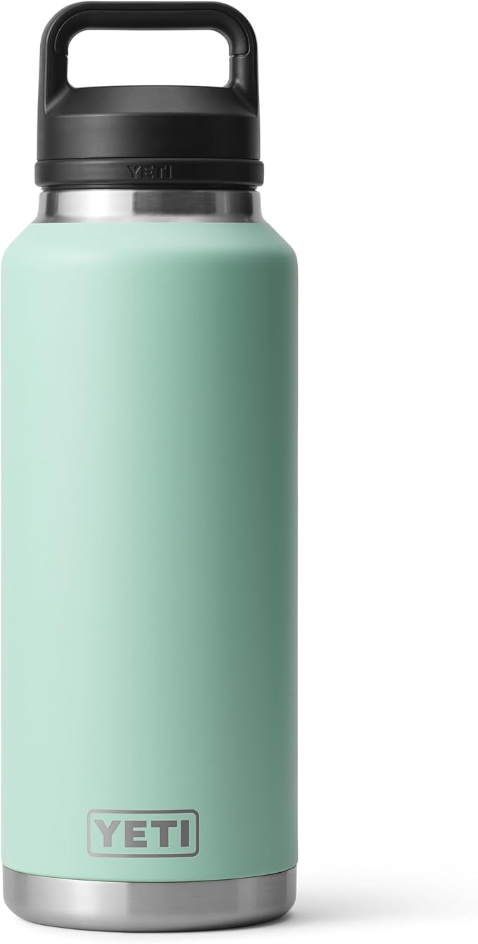 YETI Rambler 46 oz Bottle, Leakproof, Vacuum Insulated, Stainless Steel with Chug Cap, Seafoam