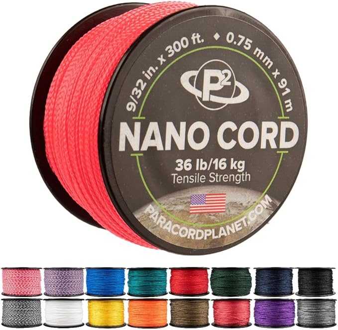Paracord Planet Nano Cord –Lightweight Nylon Nano Paracord – Great for Arts & Crafts, Home Décor, Camping and More!