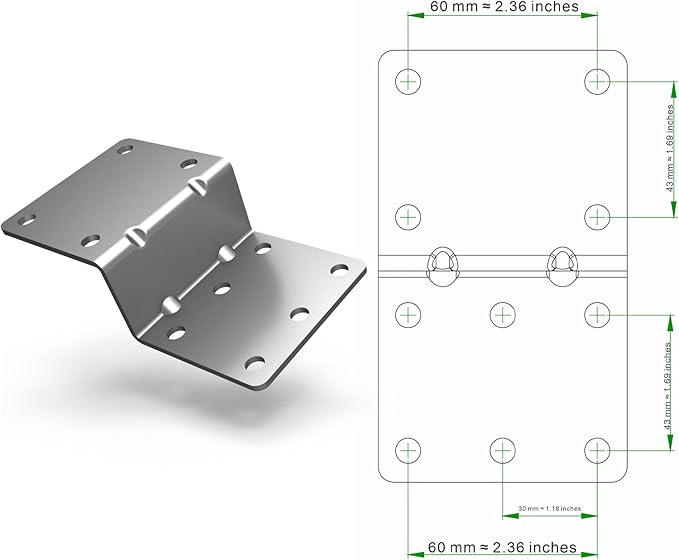 Technical Pole Mount Accessory for Outdoor Antennas (Signal Booster, Yagi, Expansion Kit) & Weather Station – Stronger Structure with Double U-Bolts (Pole OD 1 1/4", 15 3/4" Length)