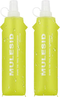 Soft Flask Running Bottles Collapsible Water Bottle Foldable for Traveling Running Vest Collapse Hydration TPU 500ml for Runner (500ml-Pack of 2)