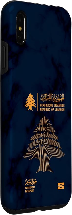 Lebanon,Lebanon Passport,Lebanon Flag,Lebanon map. Case for iPhone XS Max