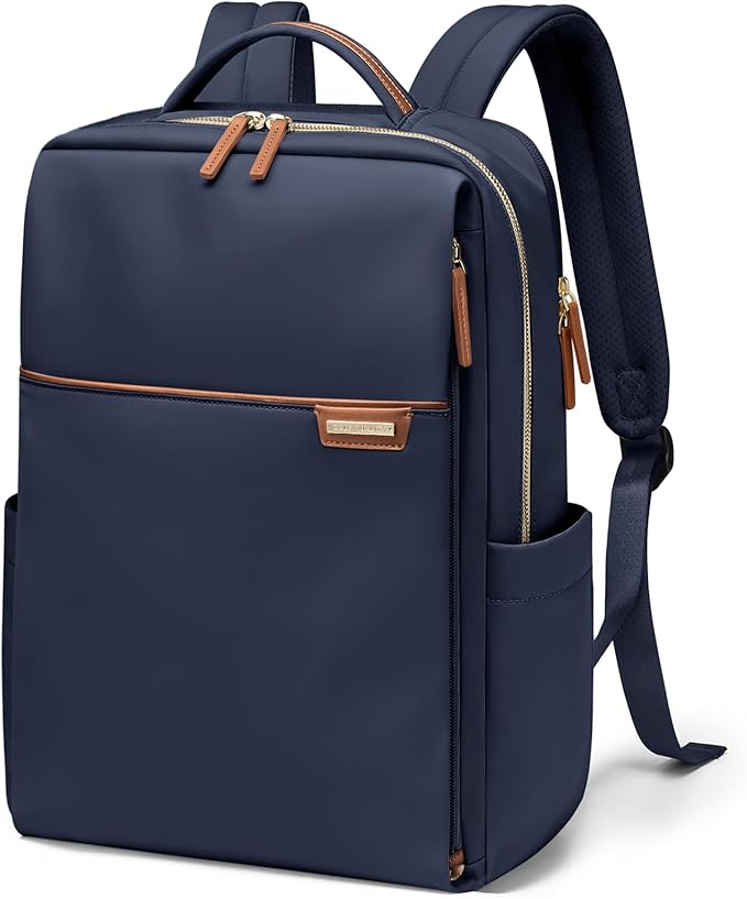 Laptop Backpack for Women, Work Business Traval Computer Backpacks with Laptop Compartment Waterproof Casual Daypack for Travel College,14Inch,Navy Blue